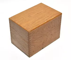SCATOLA PORTADOCUMENTI RICETTE IN LEGNO CODA DI RONDINE VINTAGE MISURA STANDARD - Foto 1 di 10