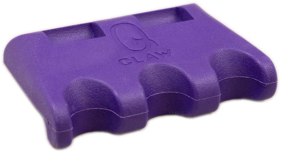 Q-Claw QCLAW Portable Pool/Billiards Cue Holder/Coin Slot - 3 Place - Purple - Image 1 of 1