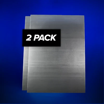   2 Упаковки .090 новый алюминиевый листовой металл 9 x 12 плоский приклад пластины. Класс 5052   - Изображение 1 из 2