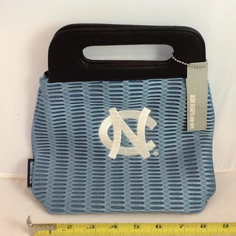 UNC Carolina Tar Heels Alan Stuart small mesh purse embd logo, NWT!! Cover