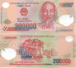 Vietnam P123 200000 Dong UNC Random Year - Picture 1 of 1