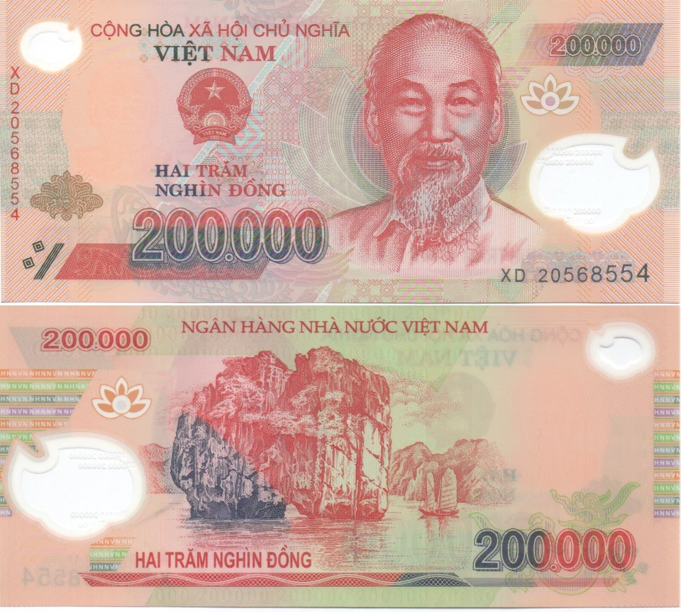 Vietnam P123 200000 Dong UNC Random Year - Image 1 of 1