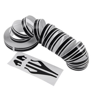 Accesorios adhesivos a rayas a rayas de 1/2" para automóvil de doble línea - Imagen 1 de 9