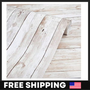 New ListingWood Wallpaper Peel Stick and 17.71" X 118" Grain Paper Removable Brown