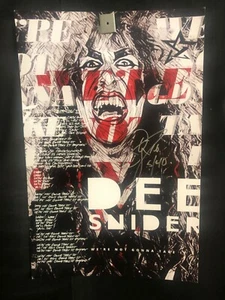 Dee Snider handsigniert signiert We're Not Gonna Take It Poster verdrehte Schwester - Bild 1 von 1
