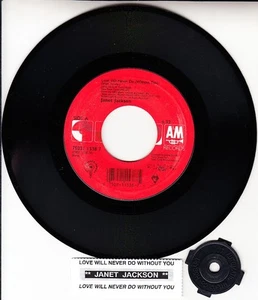 JANET JACKSON Love Will Never Do (Without You) 7" 45 record NEW + juke box strip - Picture 1 of 1