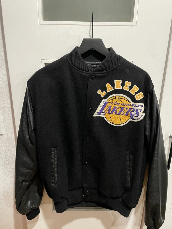 Los Angeles Lakers Vintage Chalk Line Varsity Men’s Jacket Sz LARGE - Image 1 of 4