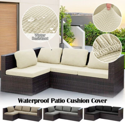 Garden Patio Sofa Cushion Cover Outdoor Sofa Seat Cover Slipcover Waterrepellent - image 1 of 4