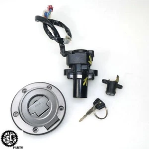 Ignition Switch Fuel Gas Cap Seat Lock Key Fit for Yamaha YZF R6 03-05 - Foto 1 di 6
