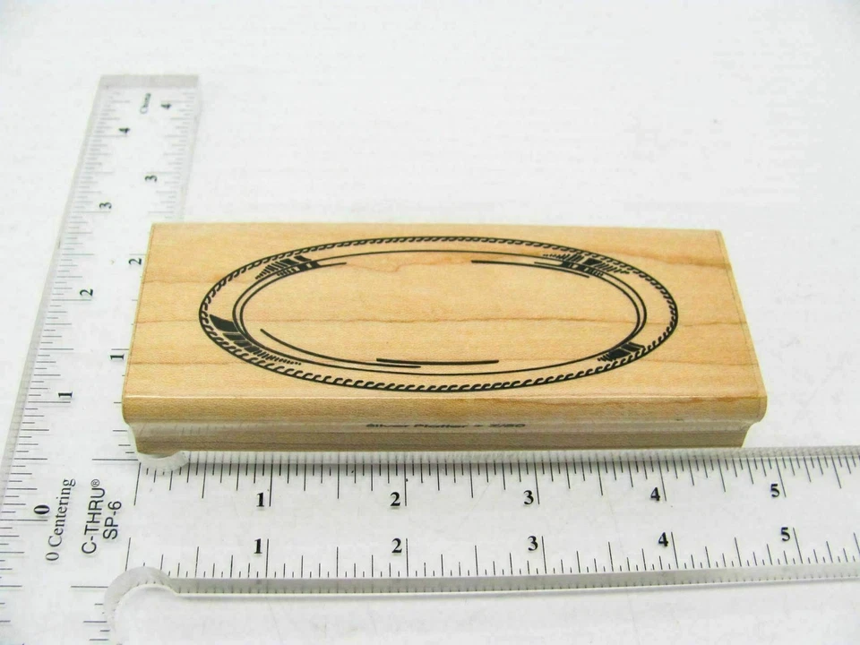 Sello de goma con marco oblongo - Juego de sellos A96 Foto 1 de 4