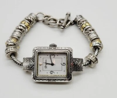 Brighton Short Hills Japan Movement Silver Watch 12 Beads Needs Battery #2 - Image 1 of 4