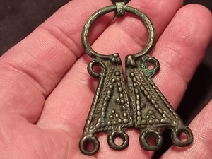 Viking bronze beautiful Omega brooch 1000 AD. Please read description. LA59n - Picture 1 of 7