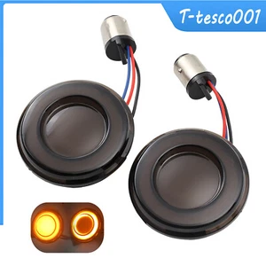 2"Bullet Turn Signal Inserts For Harley 1157 Double Contact LED Lights Sportster - Picture 1 of 9