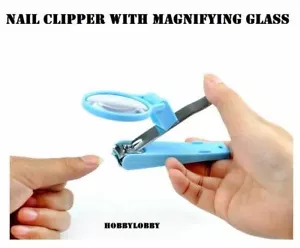 Nail Clipper with Magnifying Glass Finger Toe Cutter Trimmer Manicure Pedicure - Picture 1 of 3