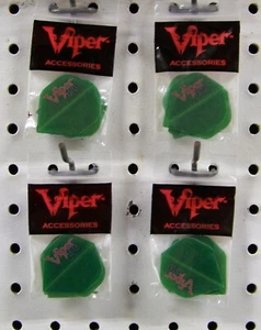 4 juegos de vuelos de dardos verde forma estándar extra fuerte Viper 150 - Imagen 1 de 2