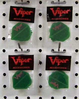 4 juegos de vuelos de dardos verdes forma estándar extra fuerte Viper 150 Foto 1 de 2