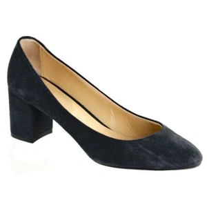 1x getragene COMPTOIR DES COTONNIERS Pumps Heels Gr. 40 EU 10 US Navy Wildleder - Bild 1 von 7
