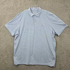 Vineyard Vines Herren blau gestreift Performance Poloshirt Vineyard Haven Größe 2XL - Bild 1 von 12