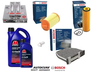 KIT DE SERVICIO BOSCH COMPLETO INC ENCHUFES NGK PARA MERCEDES CLASE C180 1.6L (MK3) (W204) - Imagen 1 de 1