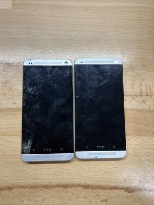 Please Read!! Lot Of 2 HTC One M7 Smartphone - ASIS - - Image 1 of 4