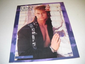 DINO is GENTLE the follow-up to the smash ROMEO... 1990 PROMO POSTER AD - Picture 1 of 1