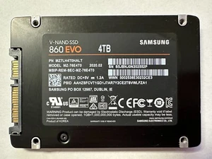 4TB SATA SSD MZ-76E4T0 Samsung 2.5 Enterprise SSD Drive V-NAND SSD 860 EVO - Picture 1 of 2