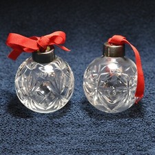 1991 Royal Doulton Cut Crystal Christmas Tree Ball Ornament 0120!