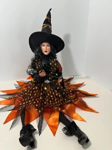 Broomstick Blvd Halloween Sitting Witch Figure 28" NWT - Picture 1 of 8