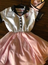 Rubies Halloween Costume 50’s Diner Restaurant Girls Large Drive-In Soda Shoppee