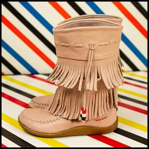 BOTAS DE MUJER KICKERS con flecos rosa reino unido 5/eu 38 542 b - Imagen 1 de 9