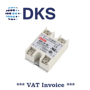 Solid State Relay Module SSR-25DA 25A /250V 3-32V DC Input 24-380VAC Out 000001 - Picture 1 of 8