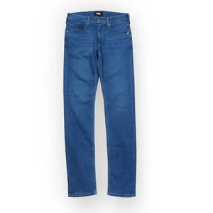 Pantalones de mezclilla azules Paige Lennox para hombre 29 de ajuste ajustado elásticos (30x33) Austin $289 - Imagen 1 de 14