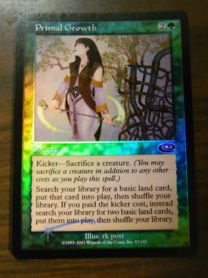 Mtg Planeshift FOIL Common Primal Growth Excellent - NM Condition - Image 1 of 2