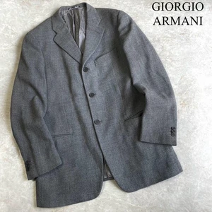 GIORGIO ARMANI Italianmade wool fully lined tailored jacket gray rare Men's - Picture 1 of 24