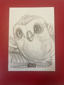 2025 Topps Chrome Star Wars Morai Sketch Silver Foil 1/1 Rare  - Imagen 1 de 15