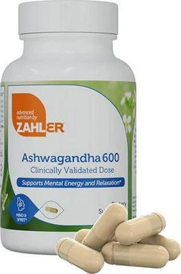 Zahler Ashwagandha Cápsulas, KSM-66 Aswhagandha 600mg Suplemento, Relajación y Foto 1 de 4