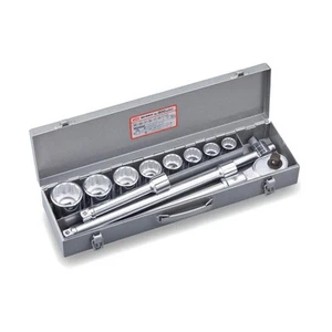 TONE Socket Wrench Set 200MISO Drive 19.0mm (3/4") Silver Contents 12 items - Picture 1 of 3