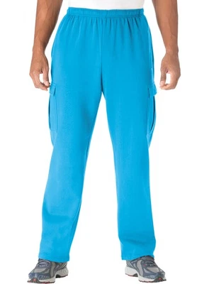 KingSize Men's Big & Tall Tall  Fleece Cargo Pants - Image 1 of 4