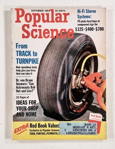 1963 Sep POPULAR SCIENCE fiberglass dinosaurs WORLD'S FAIR Wernher von Braun &c - Picture 1 of 7