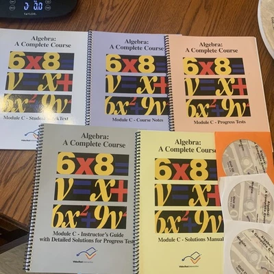 VideoText Algebra: A Complete Course - *Module C* complete - 5 books + 3 DVDs - Image 1 of 3