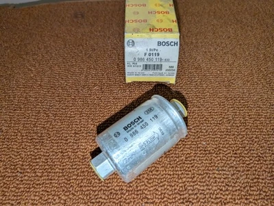Filtro de combustible Bosch 0986450119 para clásico Mini GMC Jaguar Land Rover Foto 1 de 4