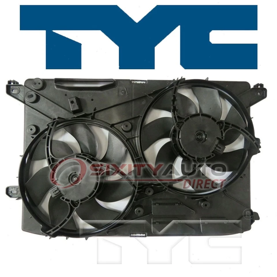 TYC Dual Radiator & Condenser Fan Assembly for 2016-2020 Lincoln MKZ 2.0L L4 we Foto 1 de 4
