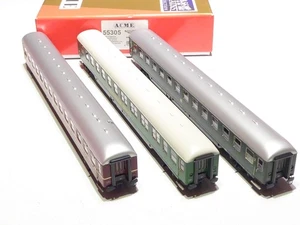 ACME HO 55305 DB Set 3 x 4 achsiger 2 Klasse Personenwagen grün rot NEU OVP - Picture 1 of 3