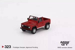 1:64 Mini GT 323 Land Rover Defender 90 Pickup Masai Red tsm minigt 110 range - Picture 1 of 1