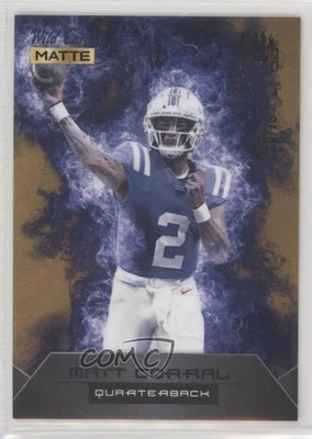 2022 Wild Card MATTE Rookie Heat Gold - Blue Flames /75 Matt Corral #RH-22 RC - Image 1 of 2