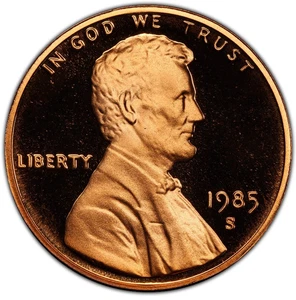 1985-S Proof Lincoln Memorial Cent 1C - Picture 1 of 2