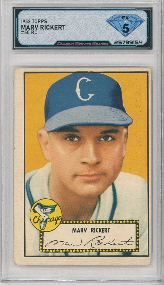 1952 Topps MARV RICKERT #50 Rc 💎 DSG 5 EX - Image 1 of 2