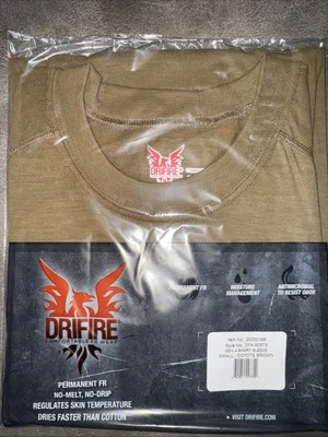 DRIFIRE Ultra Lightweight FR Short Sleeve Tee – Coyote Brown (DF4-505TS) SMALL