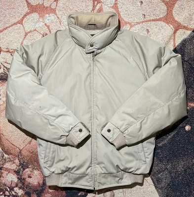 Chaqueta DE COLECCIÓN Eddie Bauer Plumón de Ganso Bronceado Puffer Pequeña Hecha en EE. UU. Foto 1 de 4