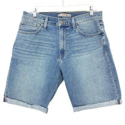Joe's Jeans Brixton Denim Shorts Mens Size 32 Light Wash Stretch Cuffed Cut Hem - Image 1 of 4